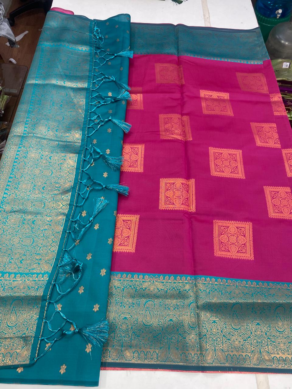 Semi Silk Butta Saree(2355B)