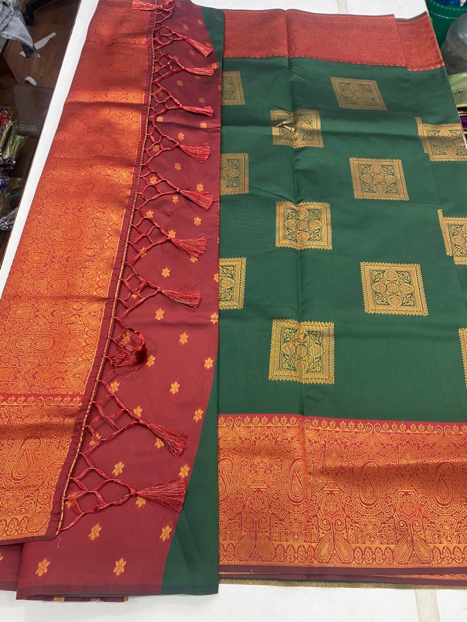 Semi Silk Butta Saree(2355B)