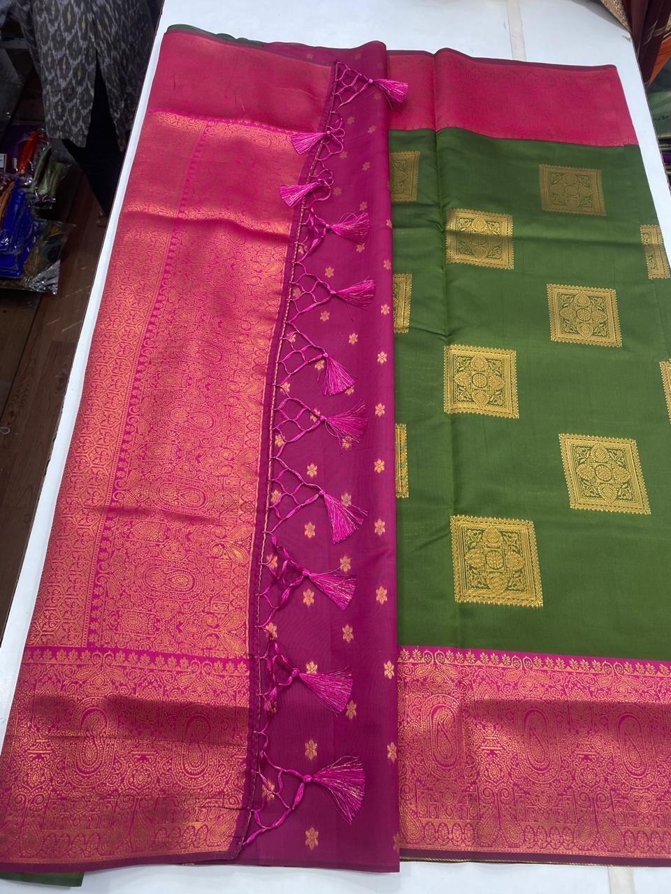 Semi Silk Butta Saree(2355B)