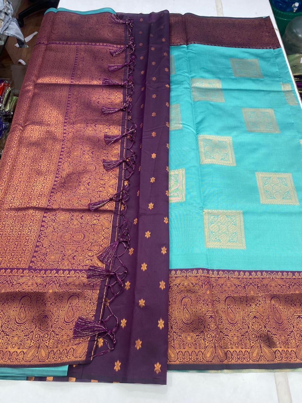 Semi Silk Butta Saree(2355B)