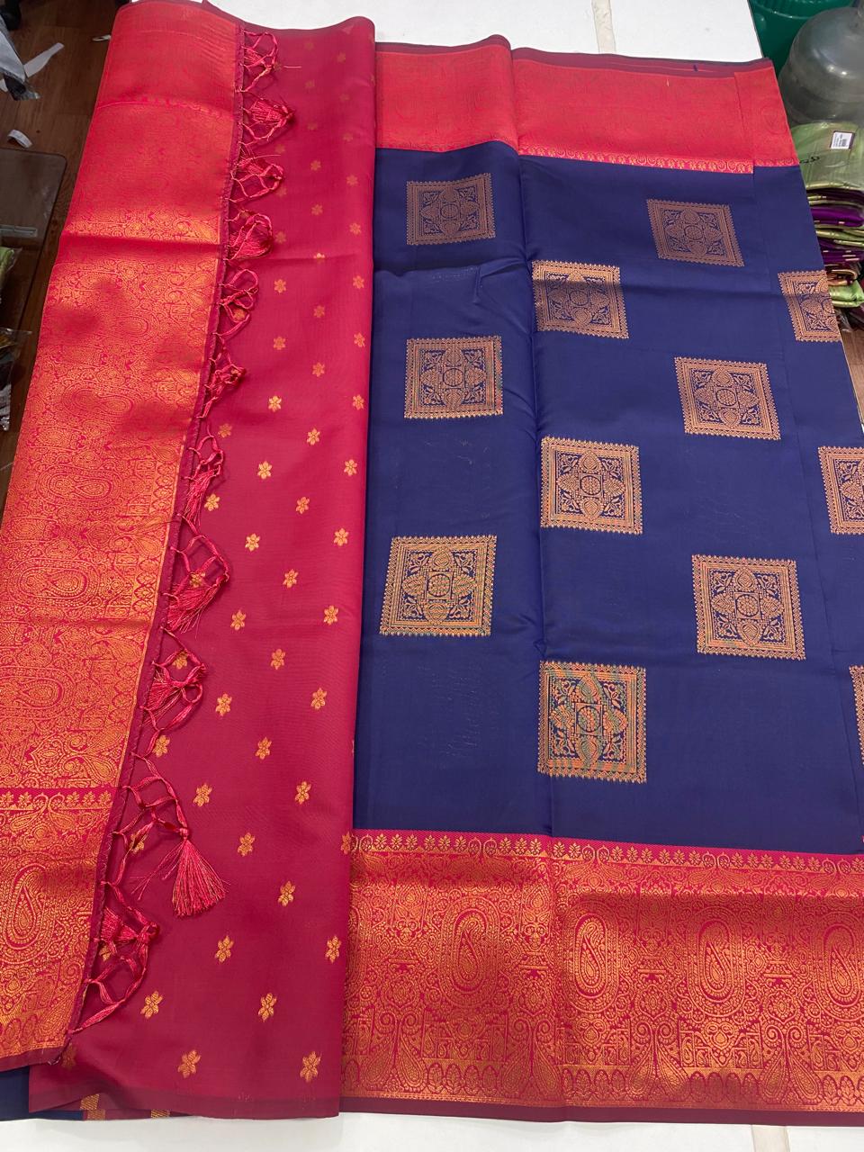 Semi Silk Butta Saree(2355B)