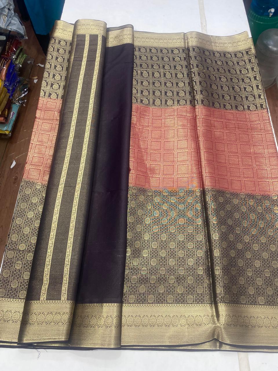 Crepe Broket Saree (2932)