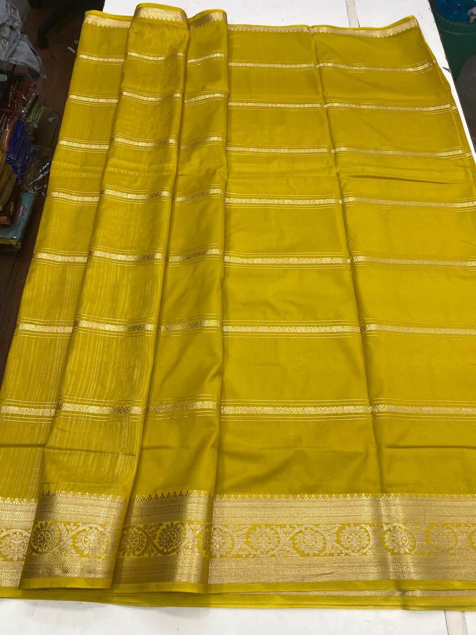 Mysore Crepe Self Saree(2930)