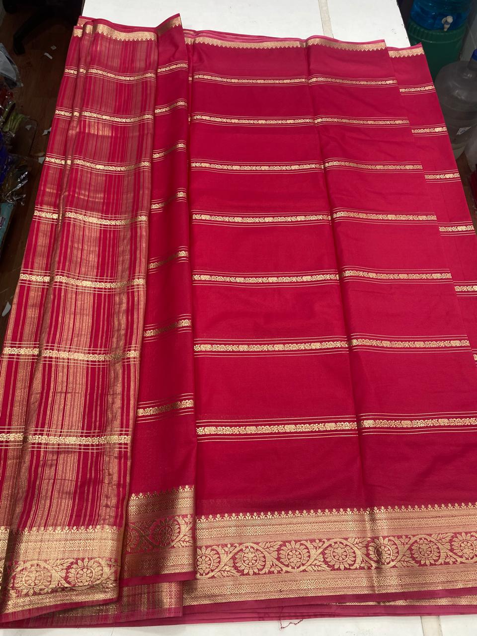 Mysore Crepe Self Saree(2930)
