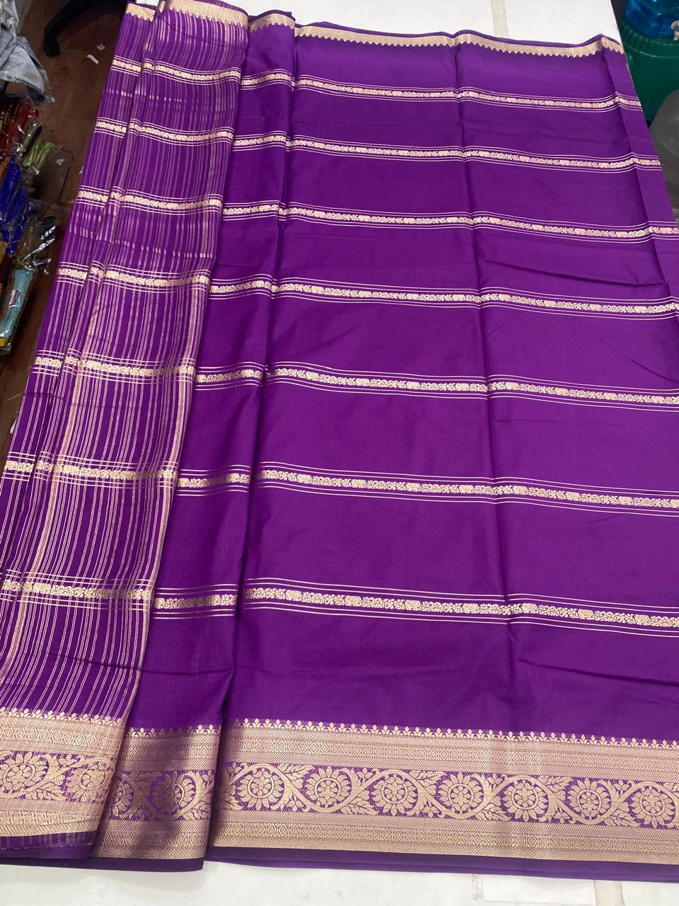 Mysore Crepe Self Saree(2930)