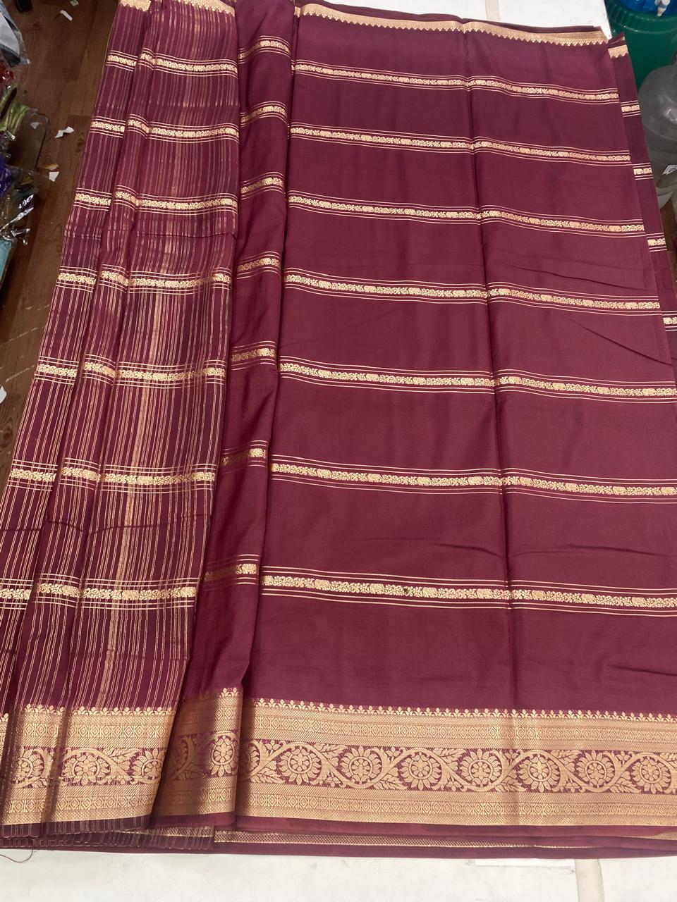 Mysore Crepe Self Saree(2930)