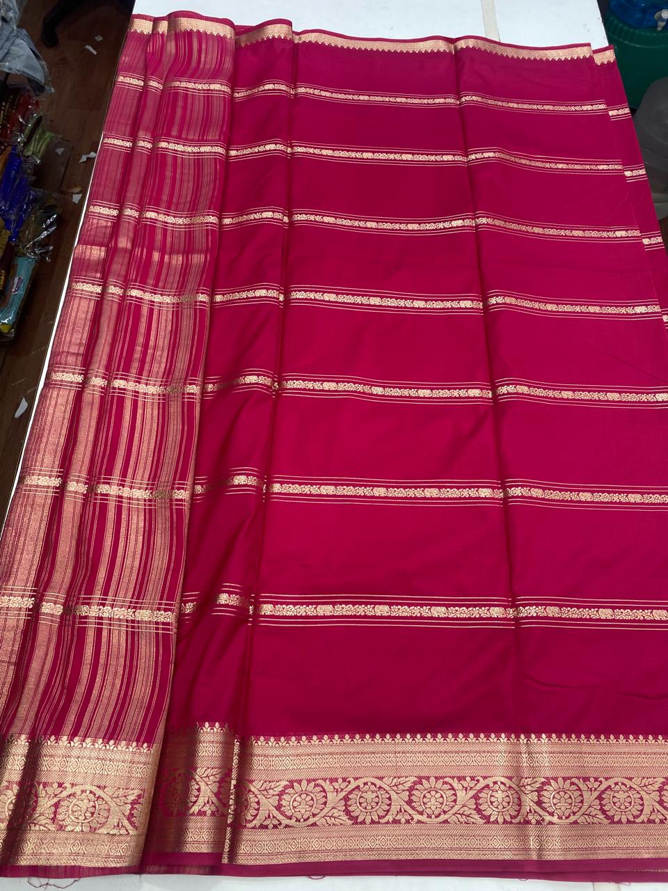 Mysore Crepe Self Saree(2930)