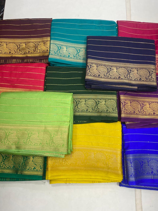 Mysore Crepe Self Saree(2934A)