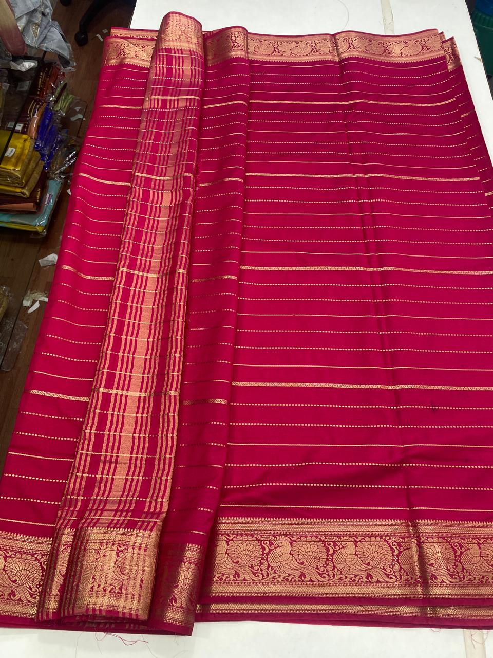 Mysore Crepe Self Saree(2934A)