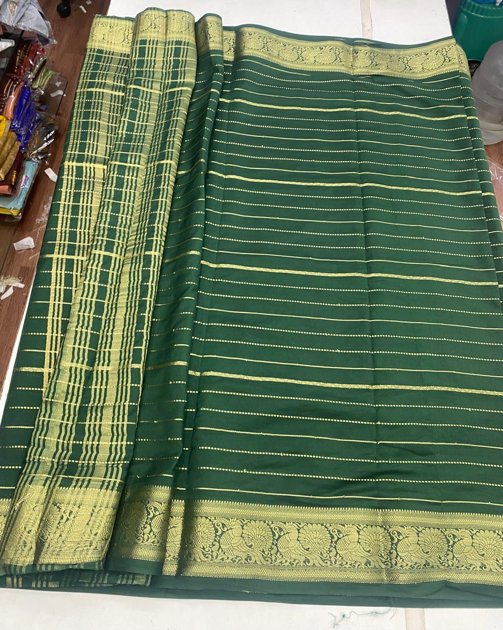 Mysore Crepe Self Saree(2934A)