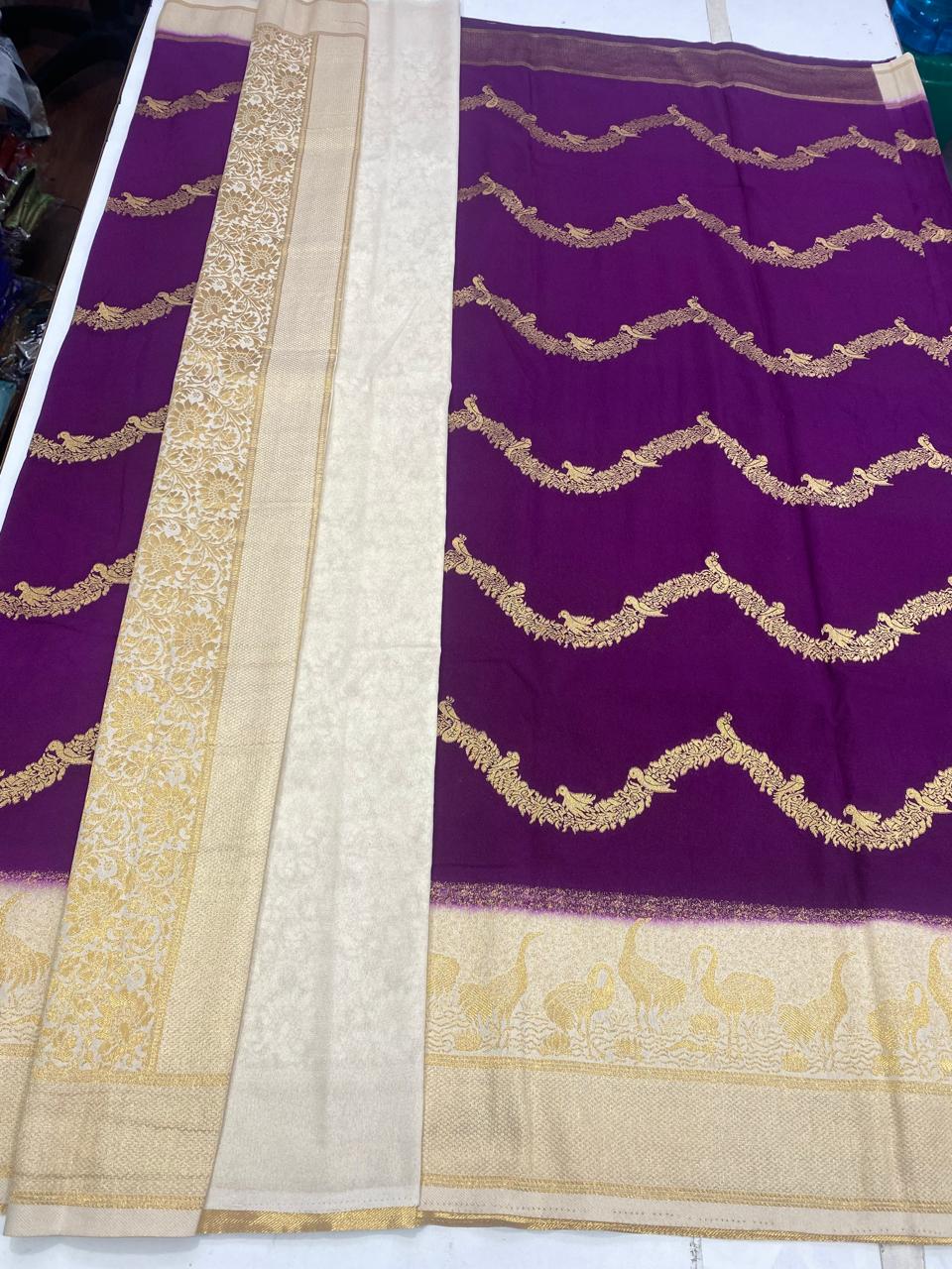 Khaddi Chinnon Waves Saree(2937B)