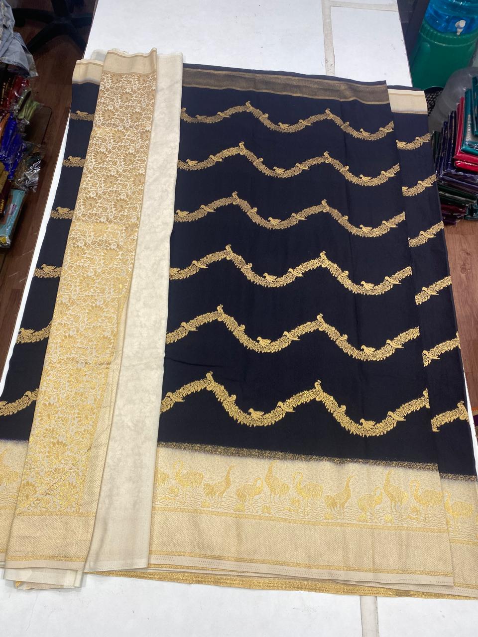 Khaddi Chinnon Waves Saree(2937B)