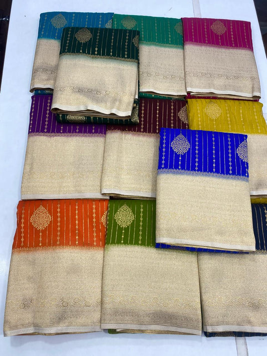 Khaddi Chinnon Butta Saree(2937A)