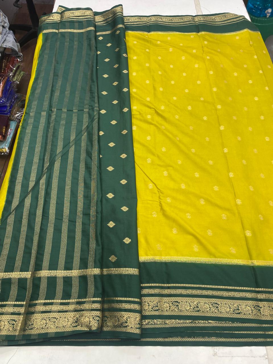 Mysore Crepe Butta Saree(2941B)