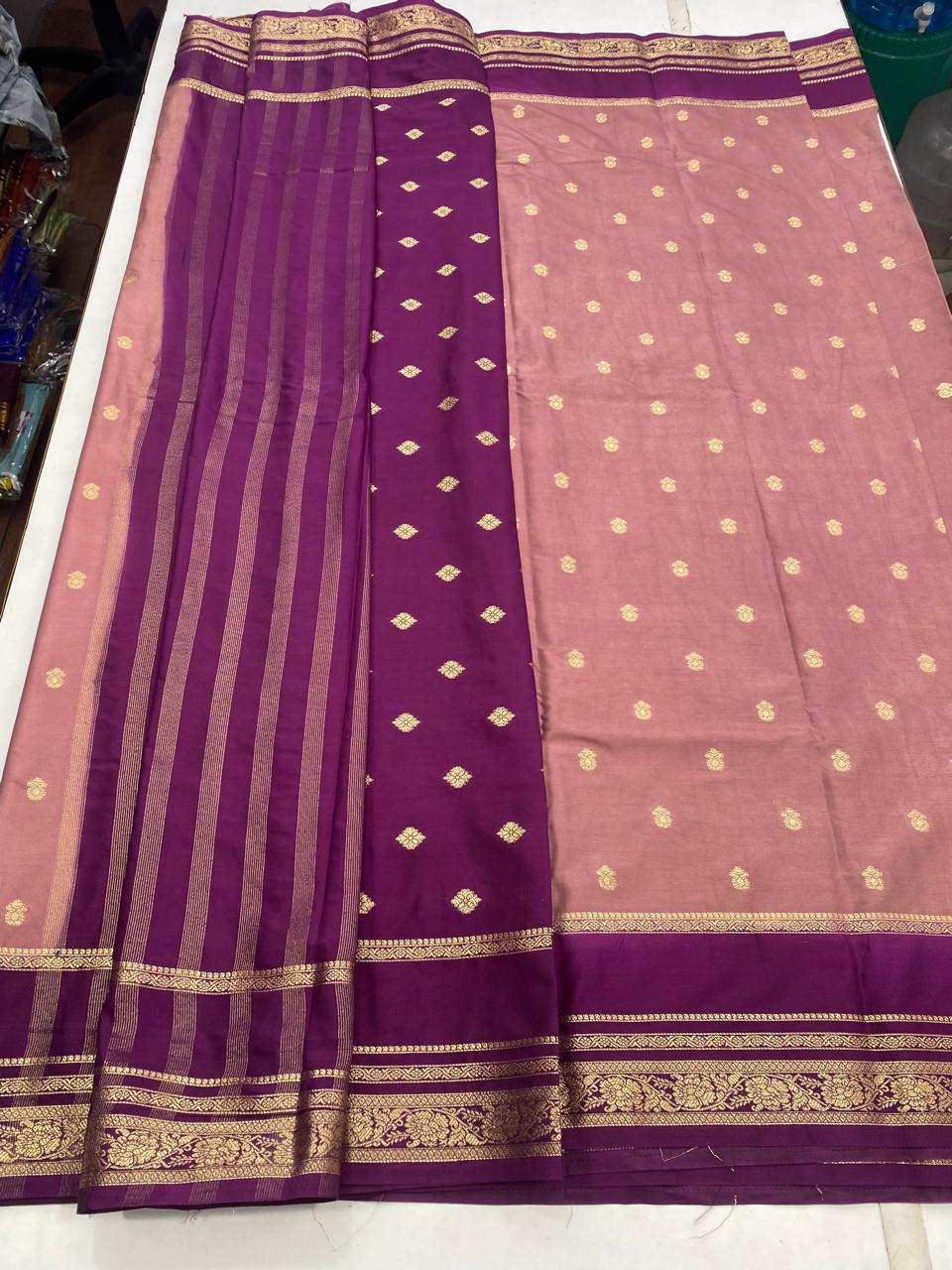 Mysore Crepe Butta Saree(2941B)