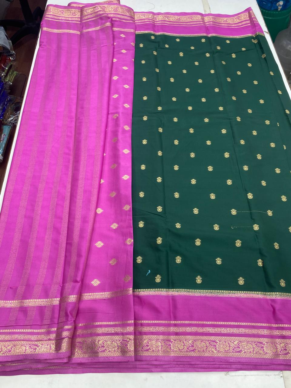 Mysore Crepe Butta Saree(2941B)