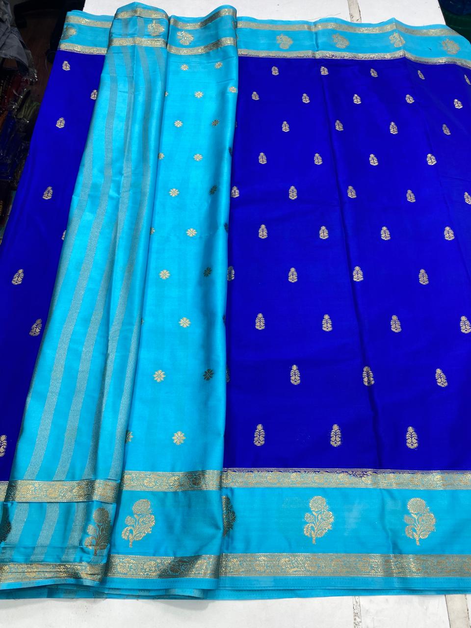 Mysore Crepe Butta Saree(2941A)