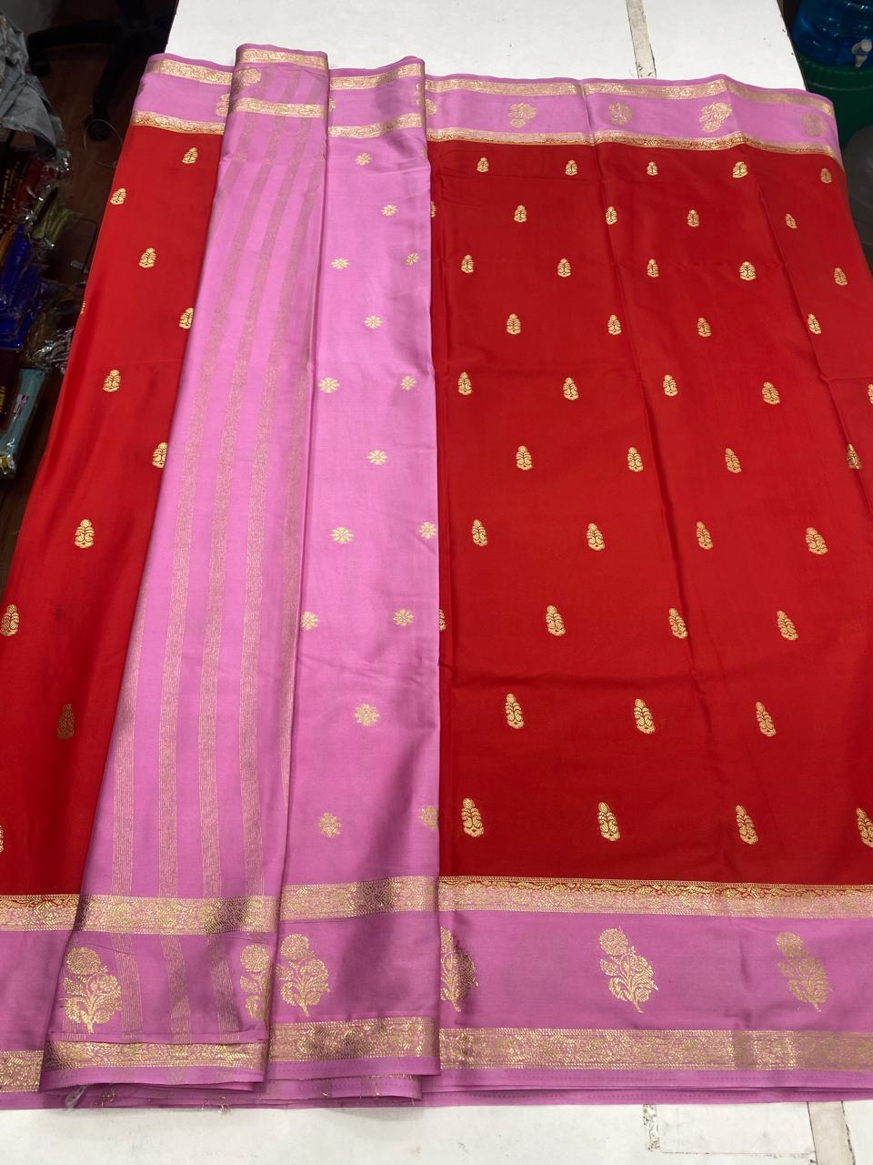 Mysore Crepe Butta Saree(2941A)
