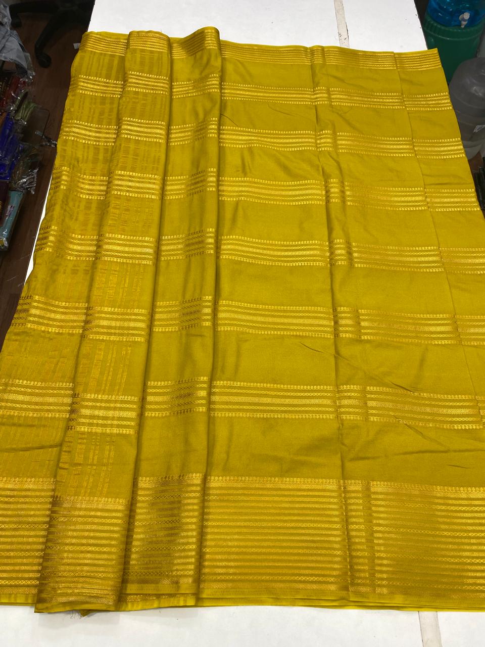 Crepe Georgette Body Lines Jari Border Saree (2934B)