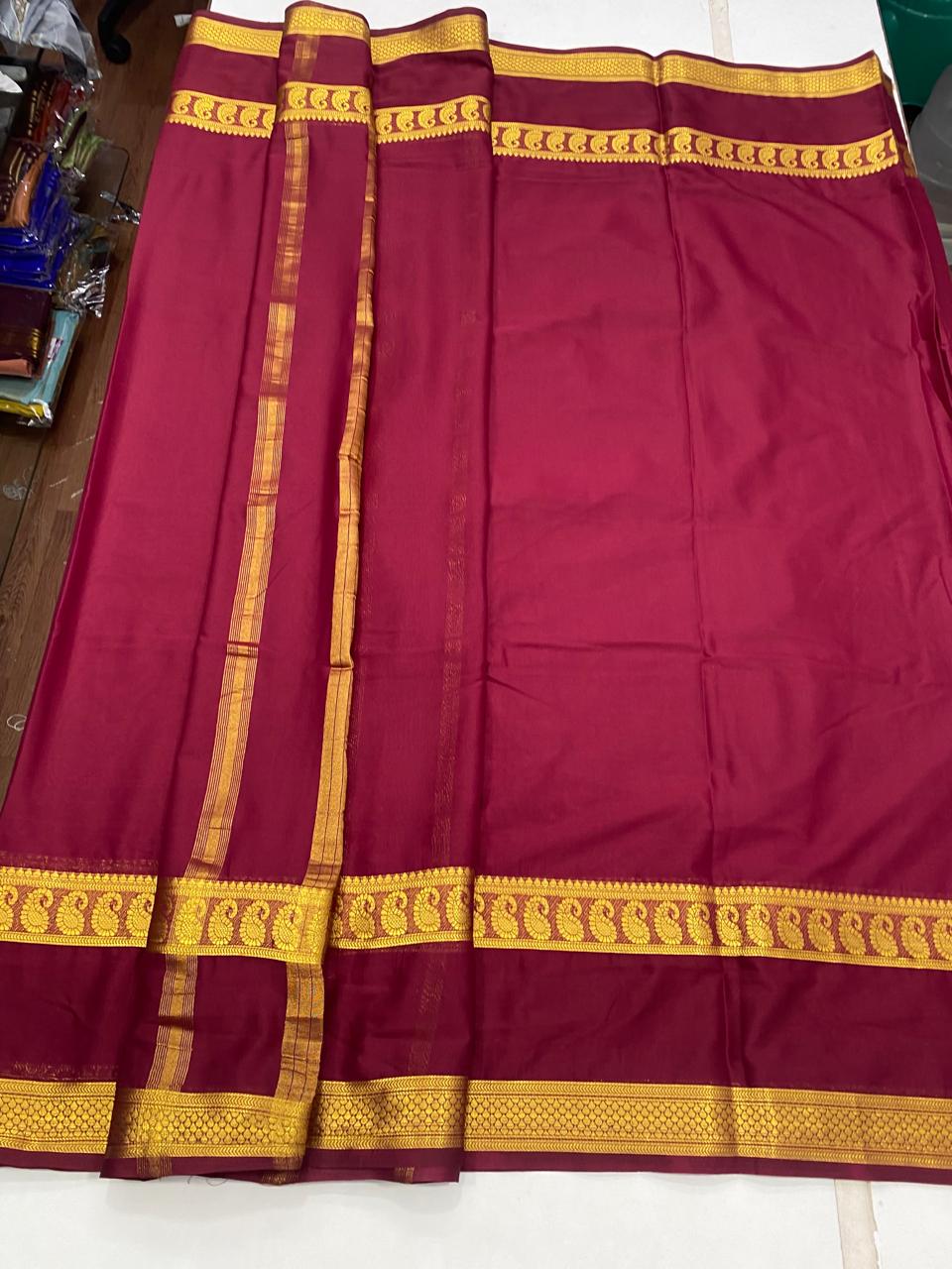 Mysore Crepe Self Saree(2933)