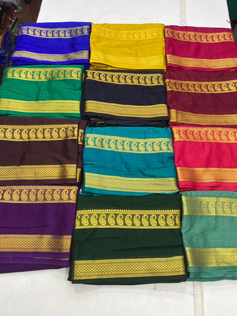 Mysore Crepe Self Saree(2933)