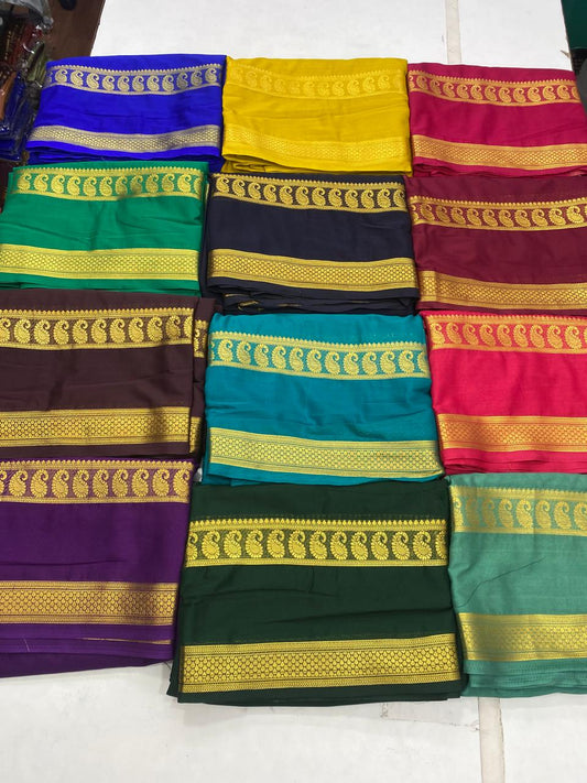 Mysore Crepe Self Saree(2933)