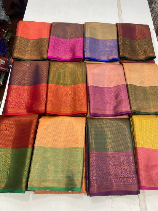 Semi Silk Broket Saree (2935A)