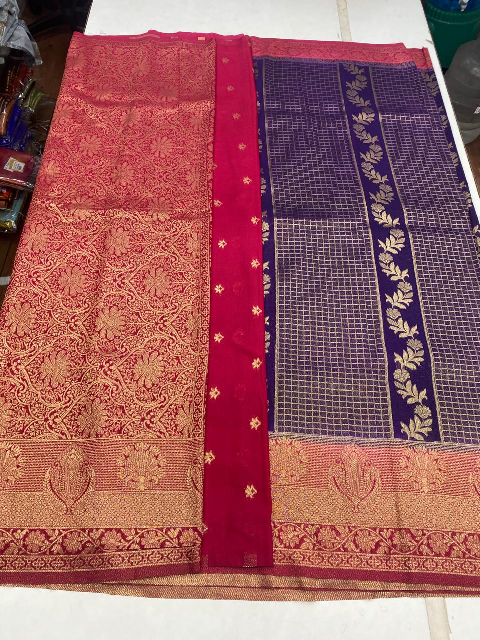 Georgette fancy butta saree (2945)