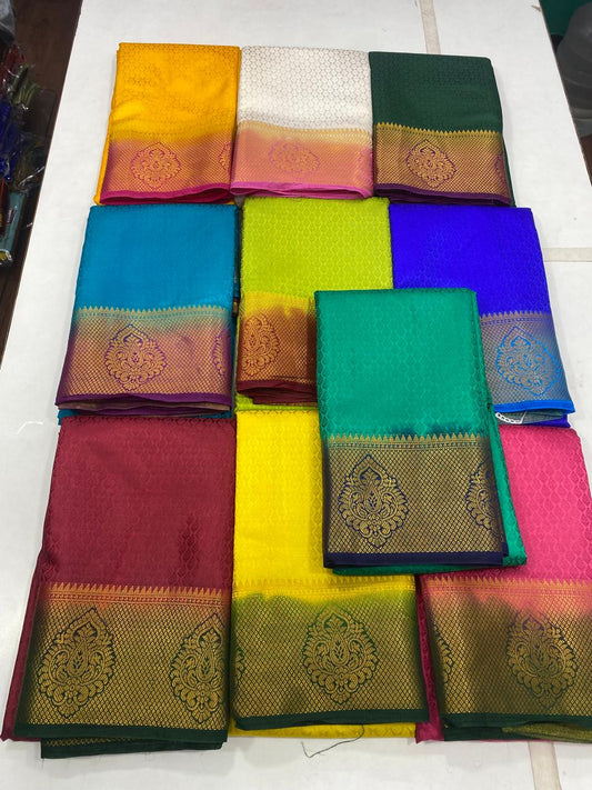 Semi Silk Embose Saree (2948)