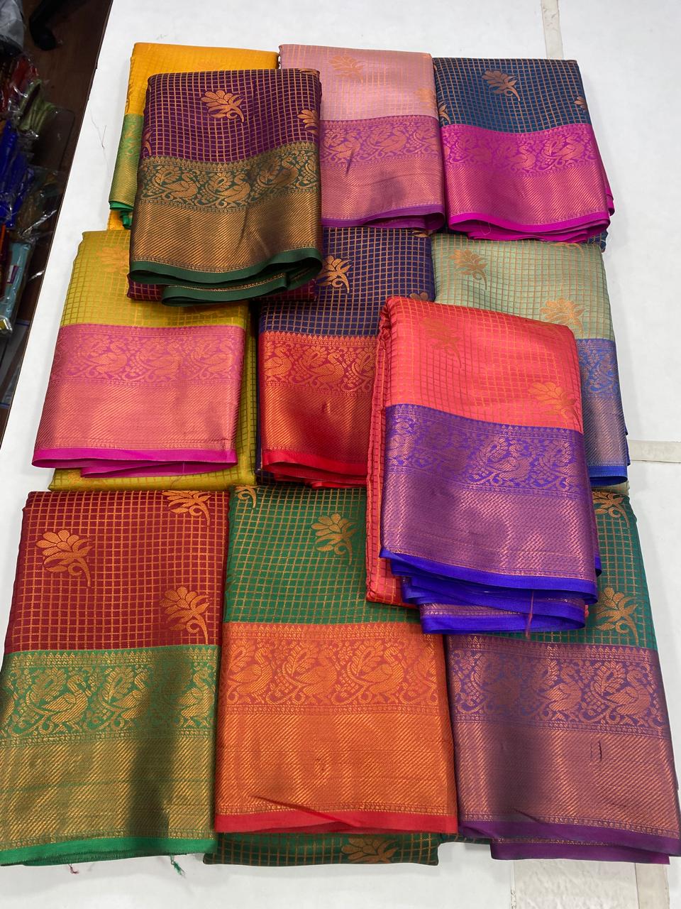 Semi Silk Broket Saree (2935B)