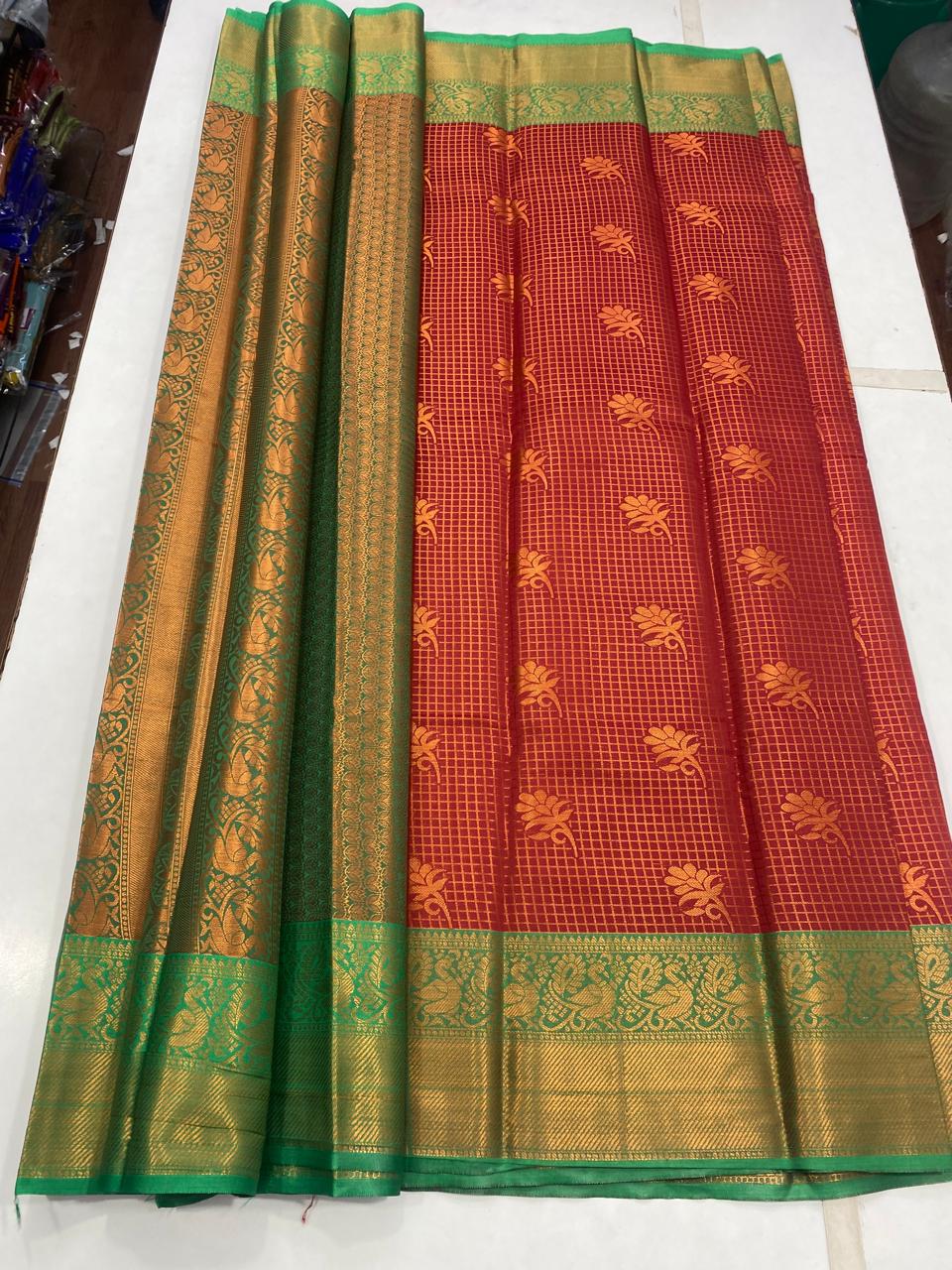 Semi Silk Broket Saree (2935B)