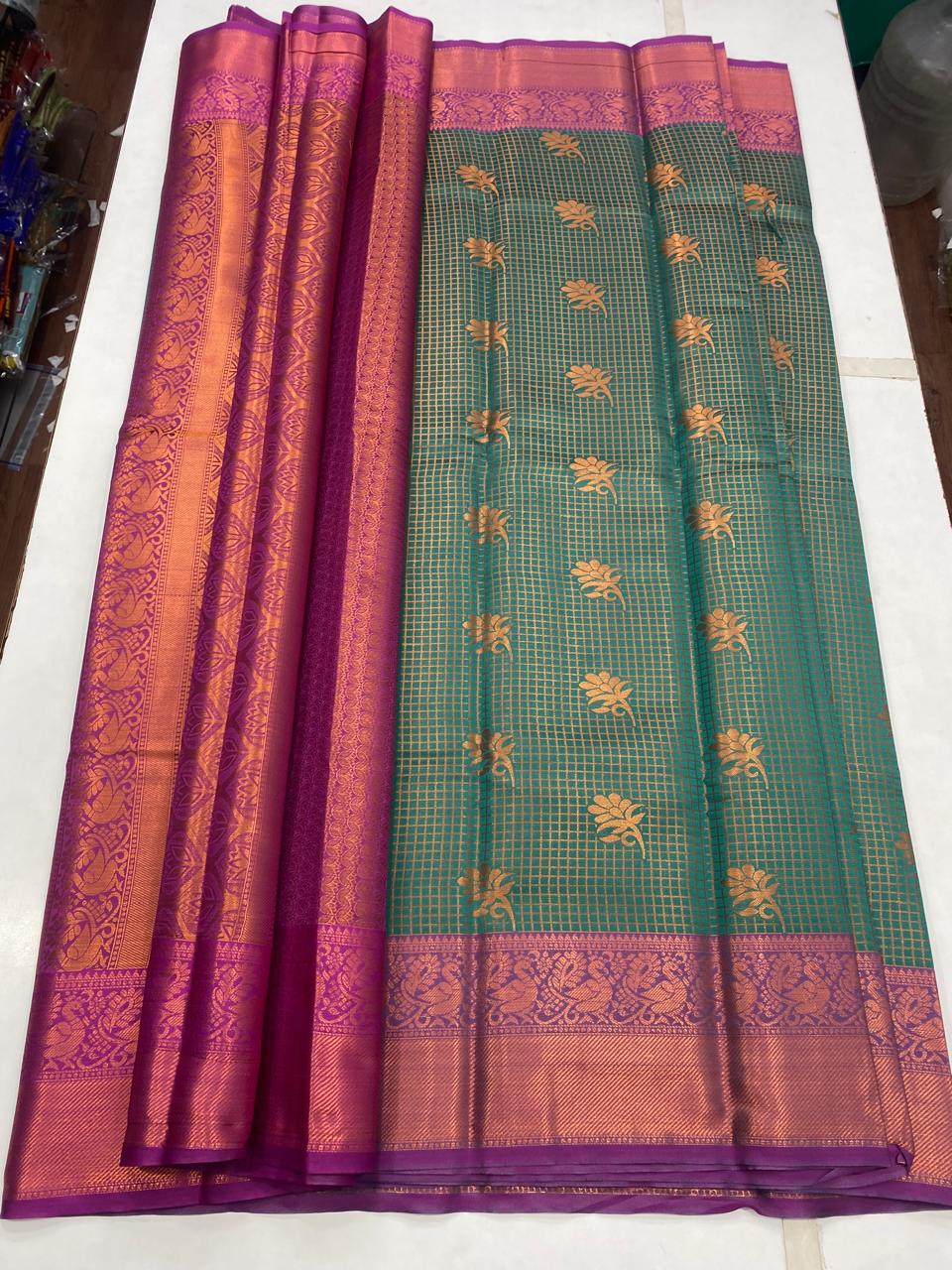 Semi Silk Broket Saree (2935B)