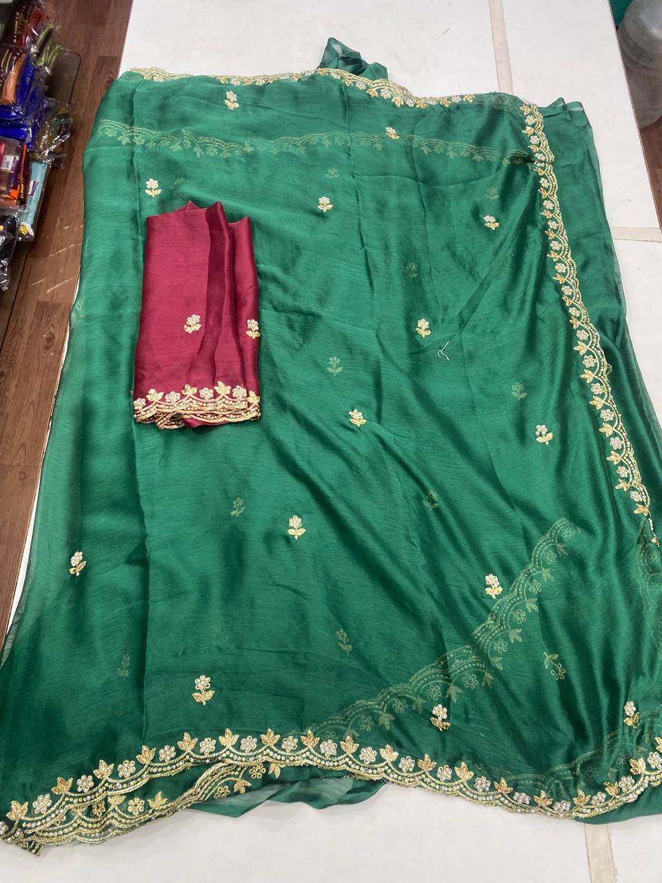 Fancy Space Silk Saree (2861)