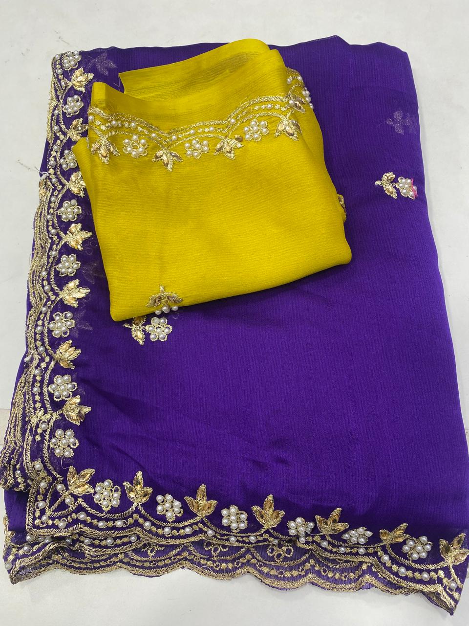 Fancy Space Silk Saree (2861)