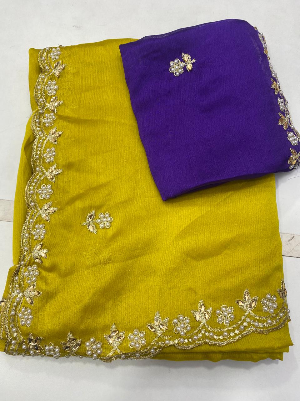 Fancy Space Silk Saree (2861)