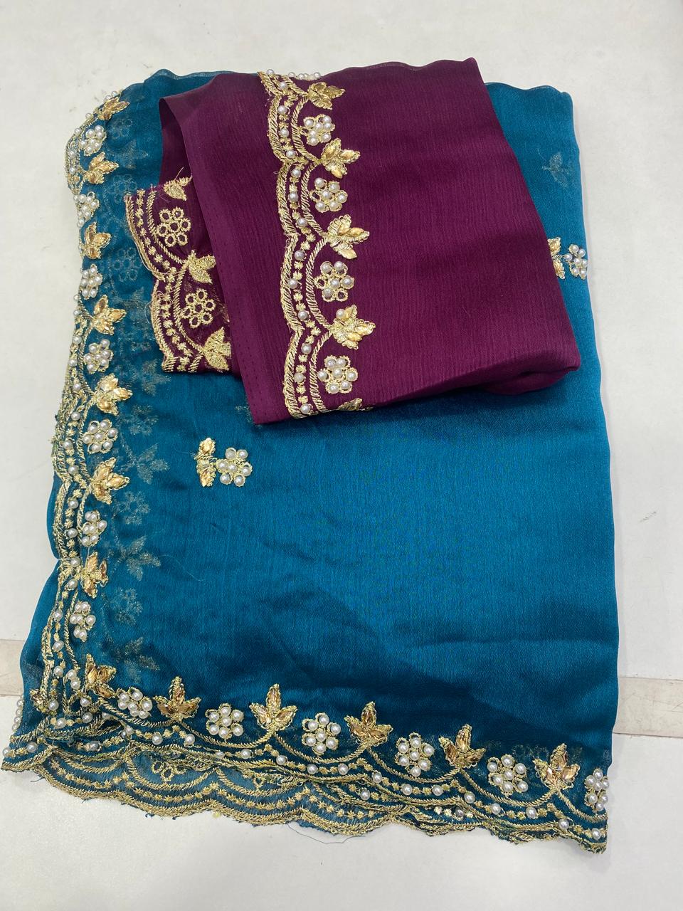 Fancy Space Silk Saree (2861)