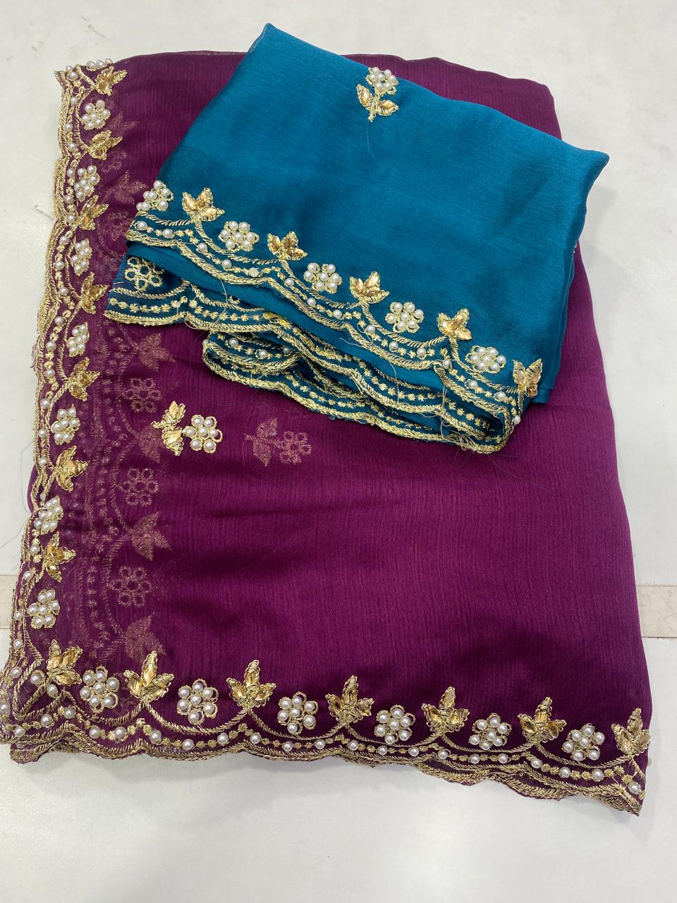 Fancy Space Silk Saree (2861)