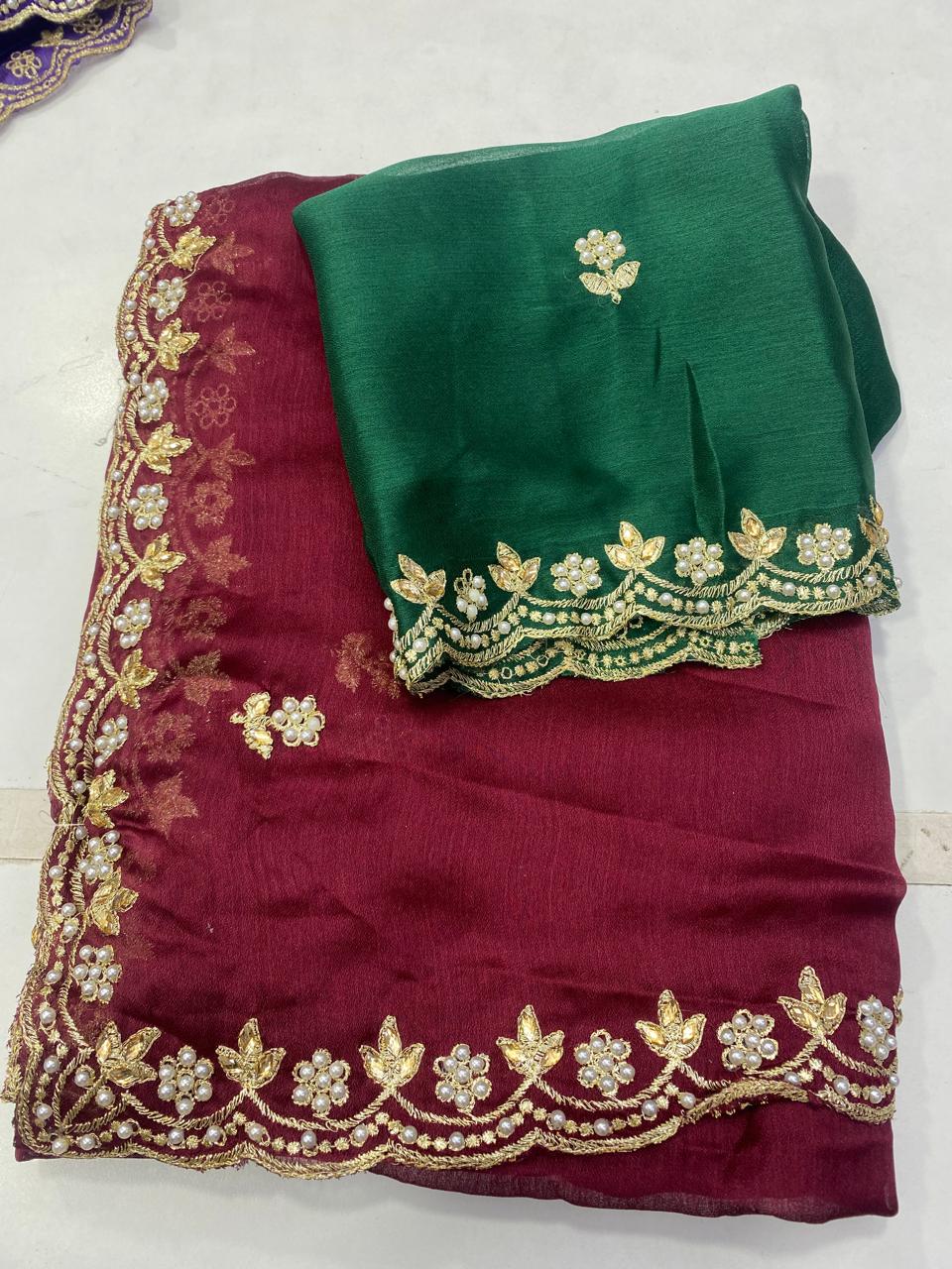 Fancy Space Silk Saree (2861)