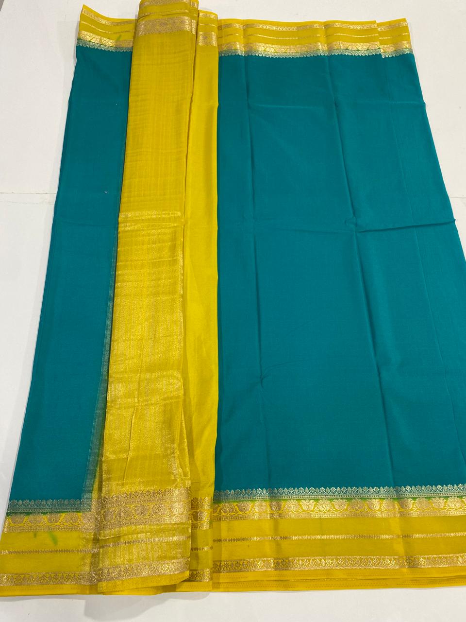 Mysore Crepe Zari Border Saree (2983)