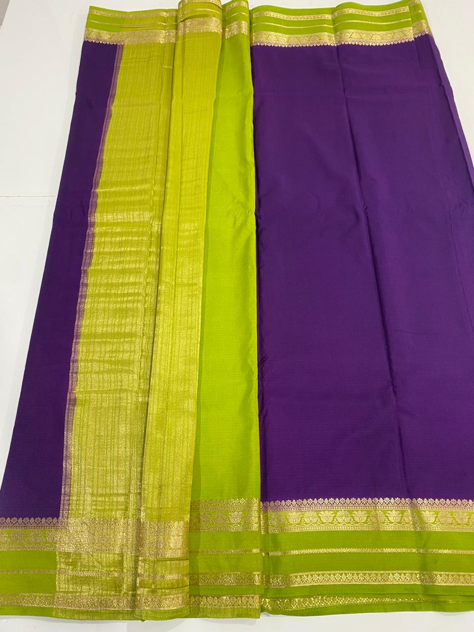 Mysore Crepe Zari Border Saree (2983)