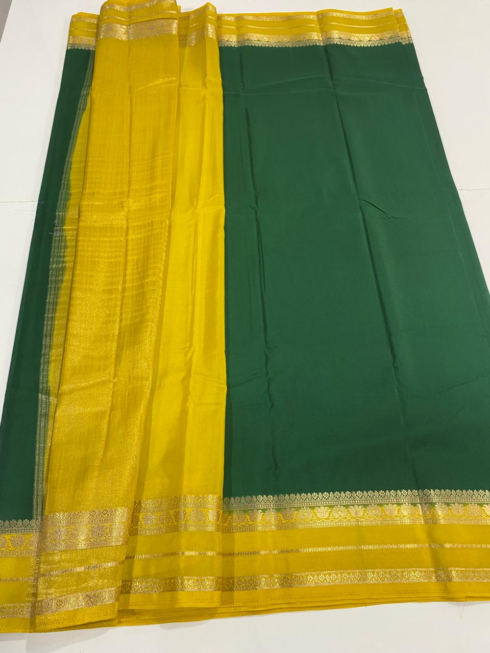 Mysore Crepe Zari Border Saree (2983)