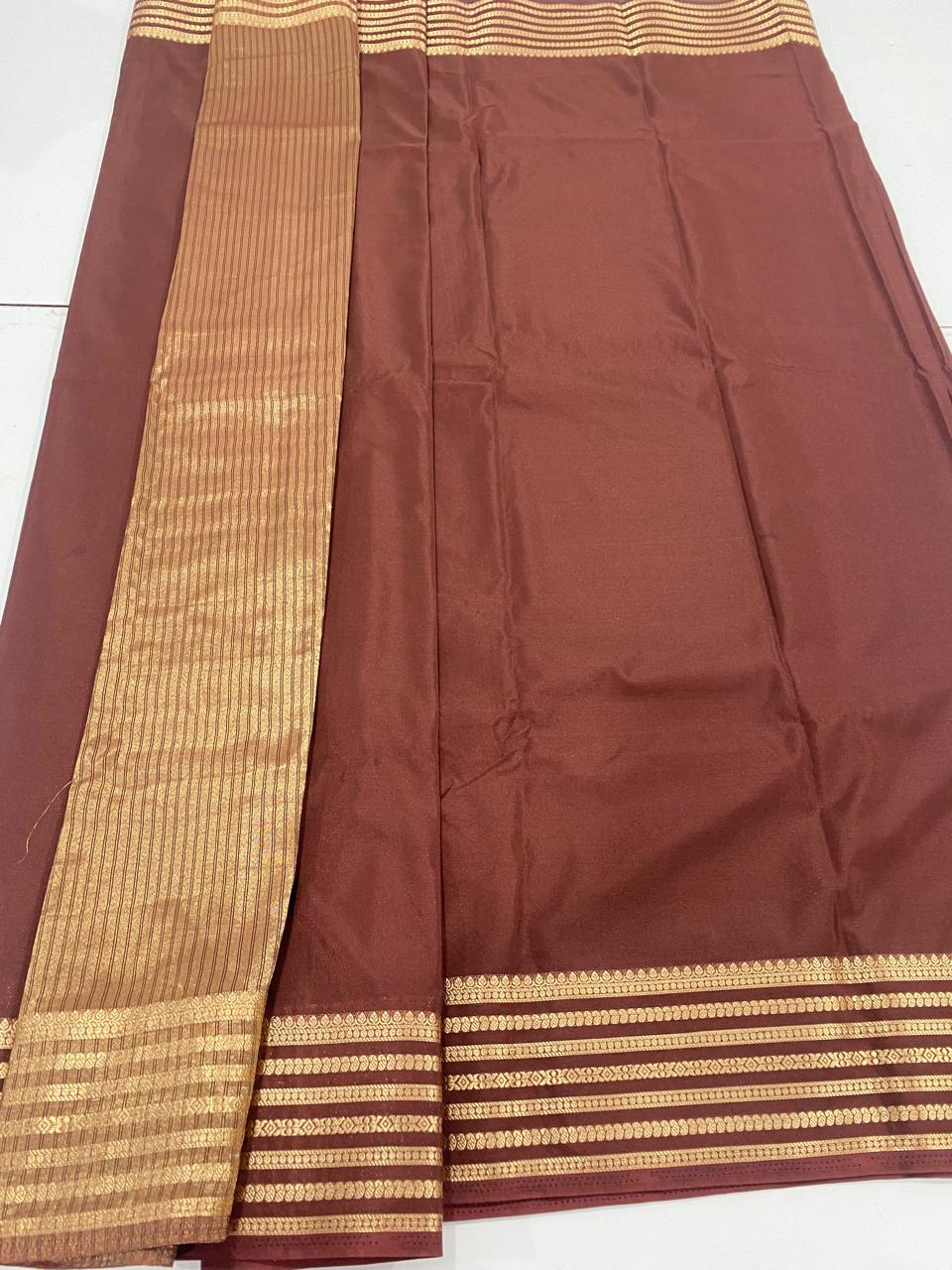 Mysore Crepe Self Saree (2984)