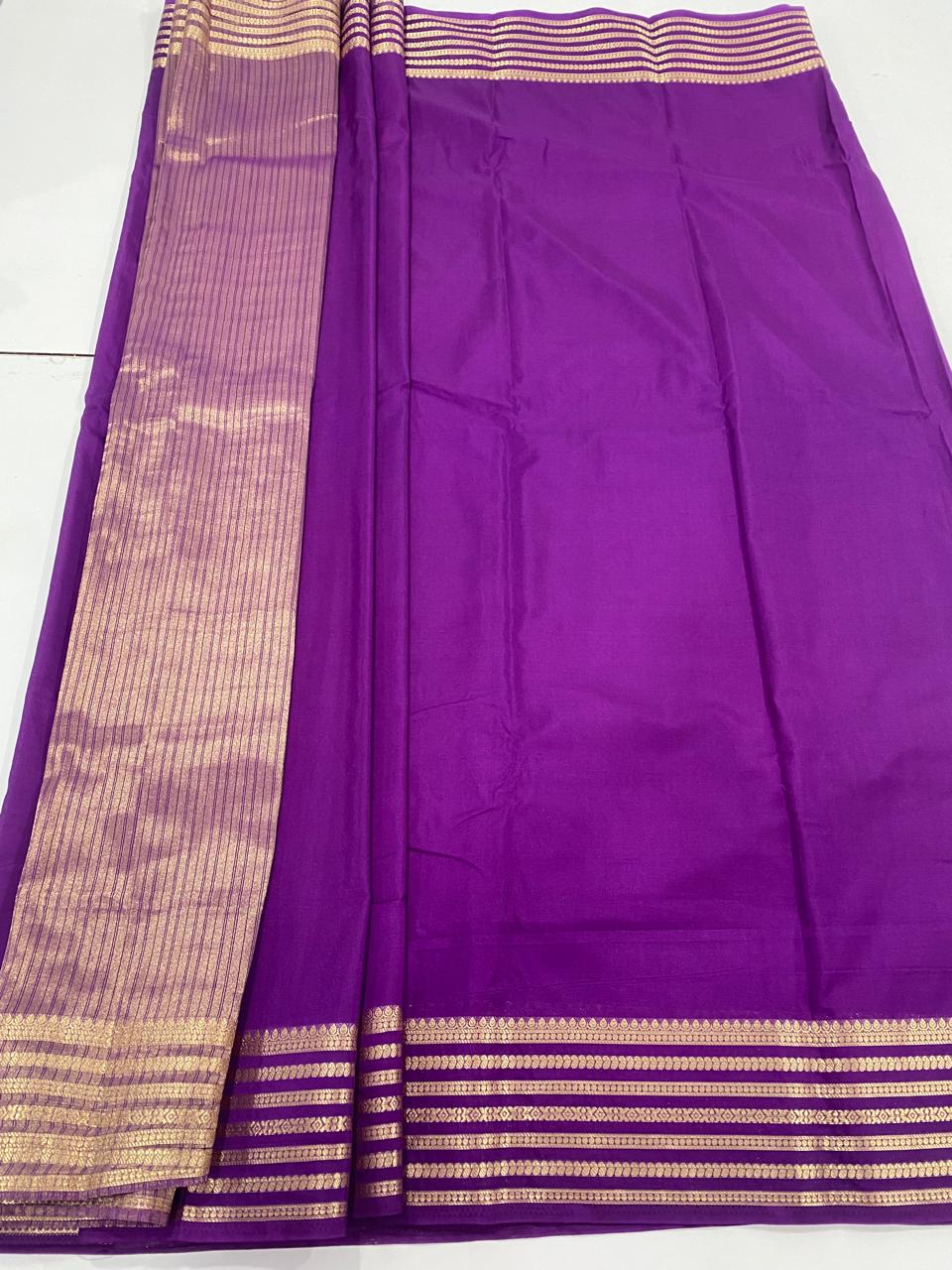 Mysore Crepe Self Saree (2984)