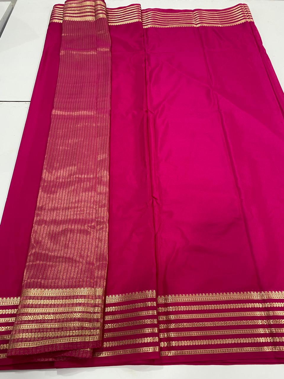 Mysore Crepe Self Saree (2984)