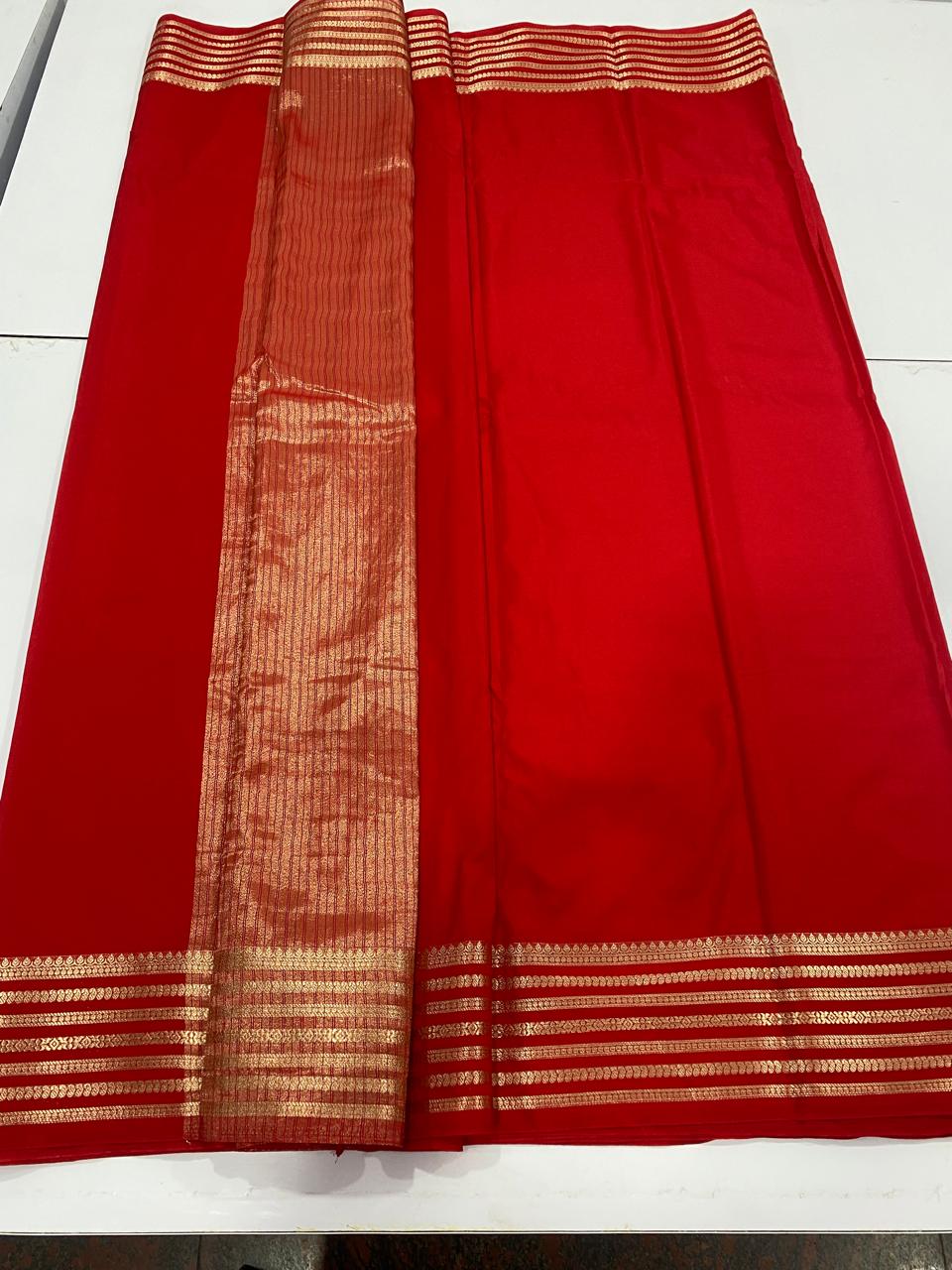 Mysore Crepe Self Saree (2984)