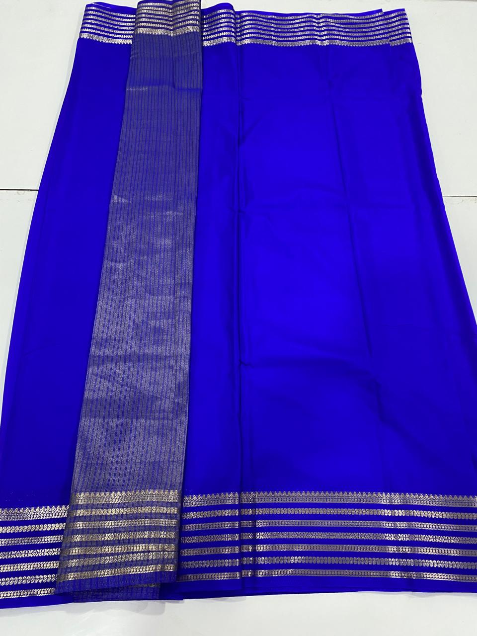 Mysore Crepe Self Saree (2984)