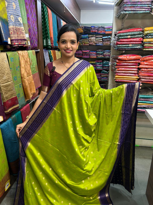 Mysore Crepe Butta Saree (2957)