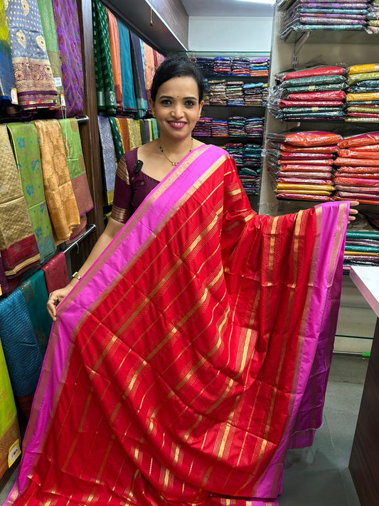 Mysore Crepe Lines Saree (2967)