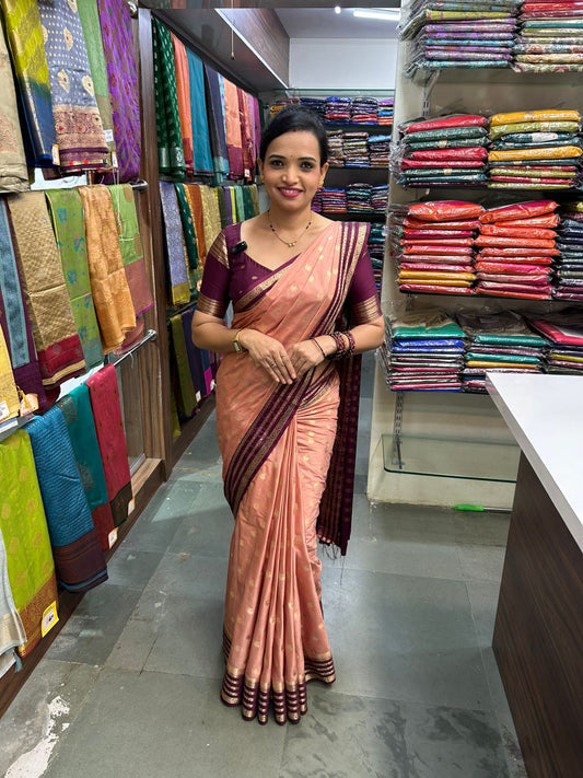 Mysore Crepe Butta Saree (2965A)