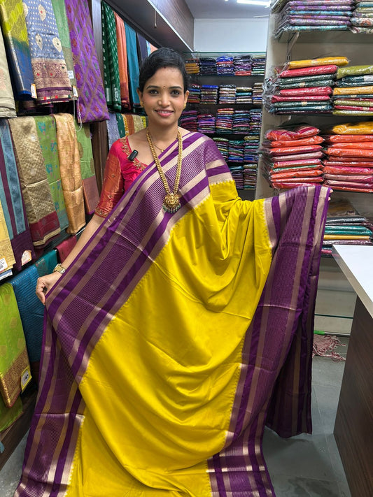 Mysore Crepe Bentex Border Saree (2975)